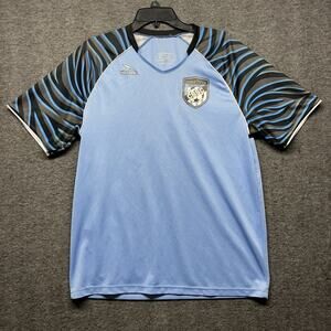Vintage 90s Soccer Size M‎ Bloke Core Style Jersey Blue College Station Messi